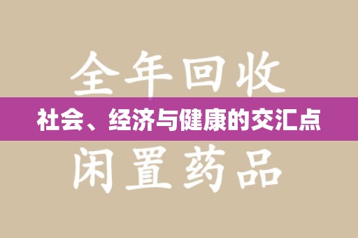 阜阳社会、经济与健康的交汇点