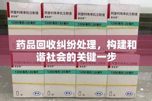 阜阳药品回收纠纷处理，构建和谐社会的关键一步