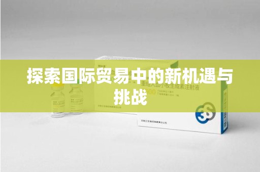 阜阳探索国际贸易中的新机遇与挑战